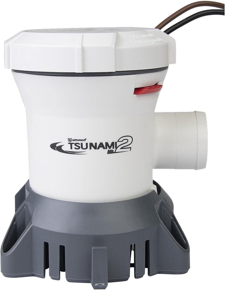 Attwood Bomba de achique manual Tsunami MK2 T1200 1200 GPH 12V 56127