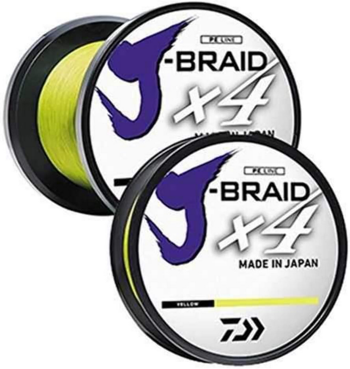 Daiwa J Braid 4 Strand FI Yellow Linea Trenzada