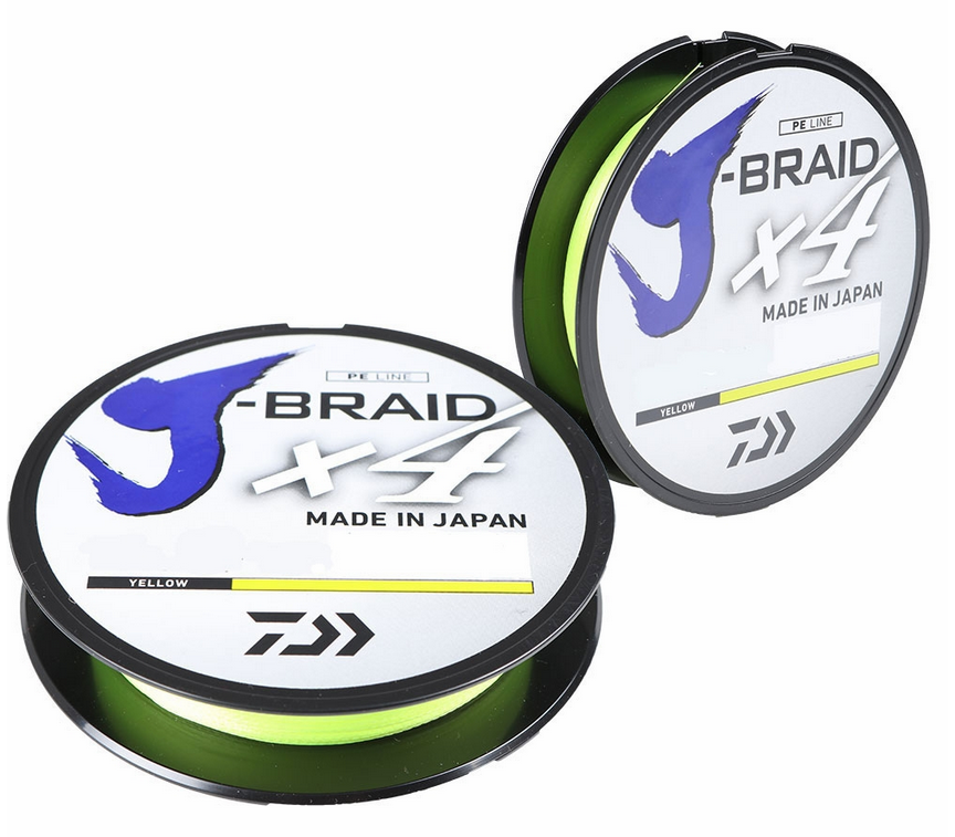 Daiwa J Braid 4 Strand FI Yellow Linea Trenzada