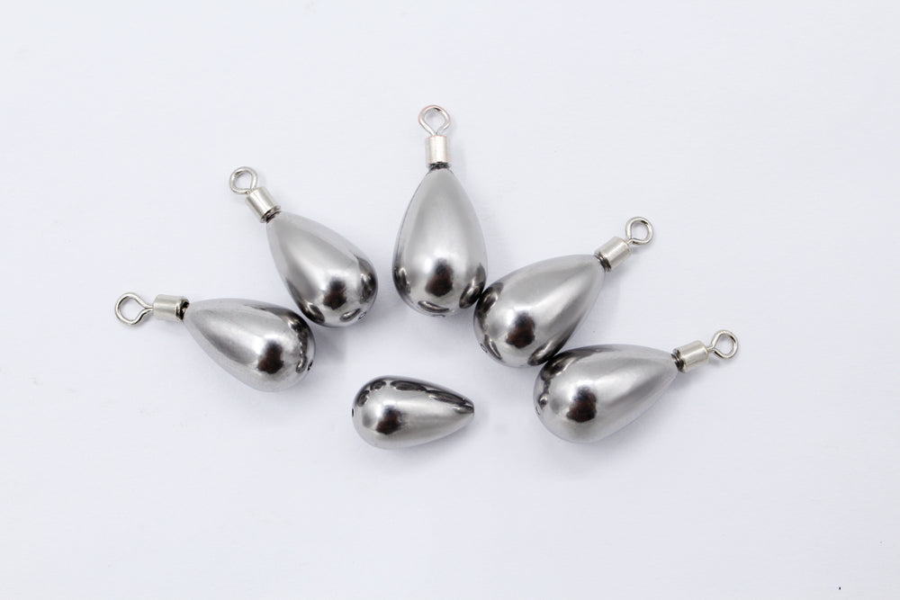 Tungsten Tear Drop Shot Weights Round 1pz