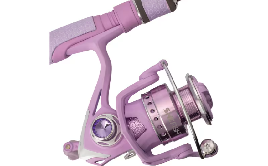 SheFish Sparkle Elite Spinning Combo Lavender