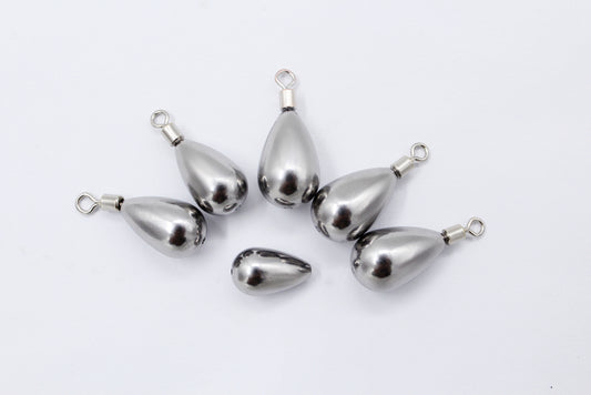 Tungsten Tear Drop Shot Weights Round 1pz
