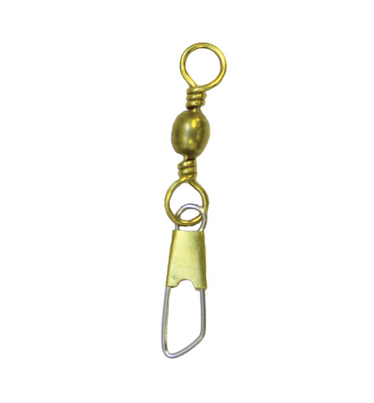 Eagle Claw Barrel Swivel w/ Safety Snap