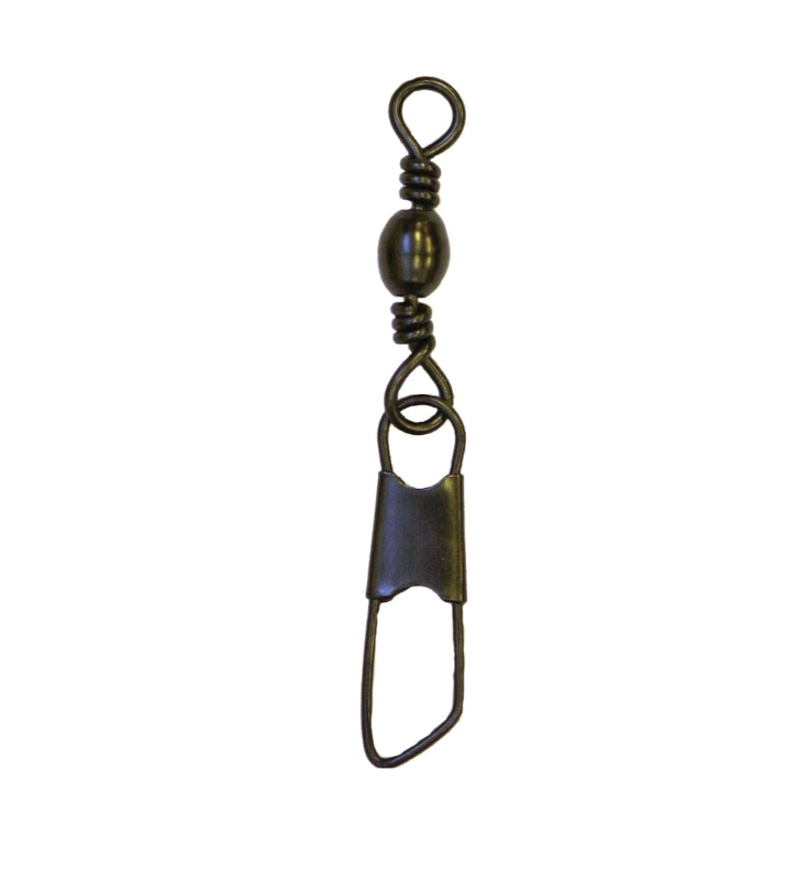 Eagle Claw Barrel Swivel w/ Safety Snap